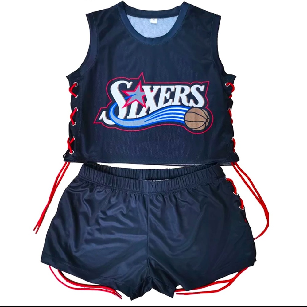 Sixers Jersey&shorts set small-XL available NEW
